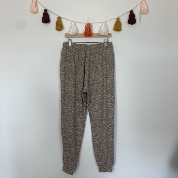 Beachlunchlounge Leopard Print Jogger Sweatpants Size Large - Picture 10 of 10